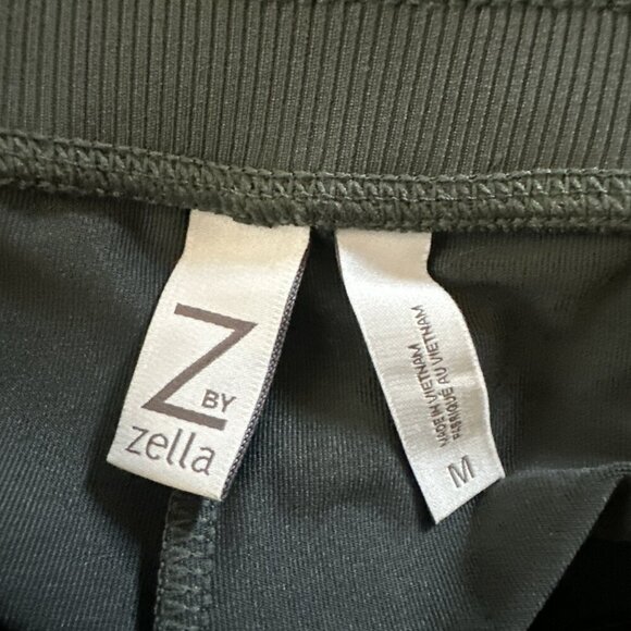 Zella Restore Soft Medium Pocket Joggers Olive Green Drawstring Tapered Gym - Picture 8 of 10